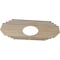 Ekena Millwork Chrysler Wood Fretwork Pierced Ceiling Medallion, Hickory, 32"W x 16"H x 8 3/8"ID x 3/8"T CMWP32X16X0375CSHI - alternate 2